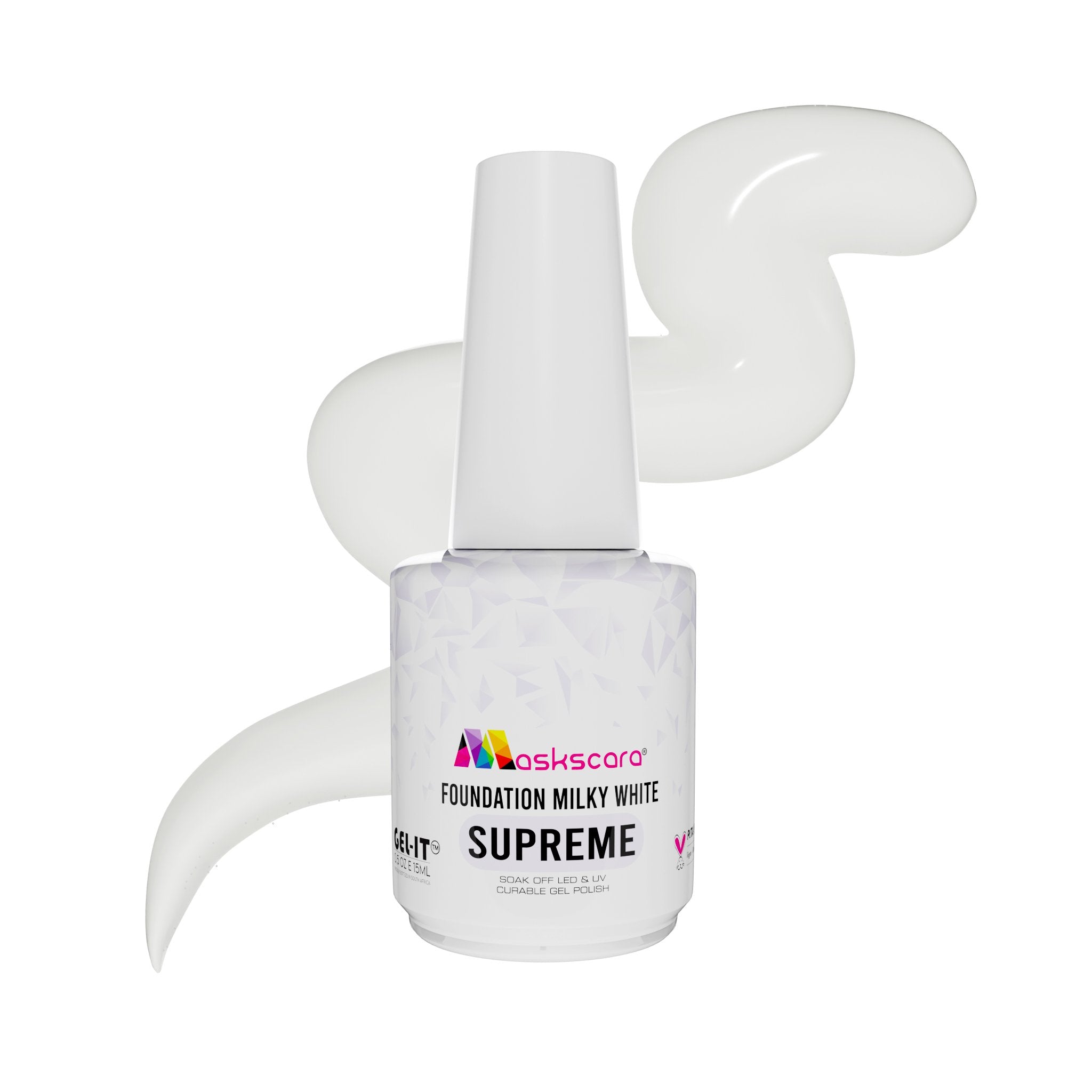 <img scr = “Maskscara Supreme Nail Foundation - Milky White.jpg” alt = “Milky White Supreme Foundation Gel by the brand Maskscara”>
