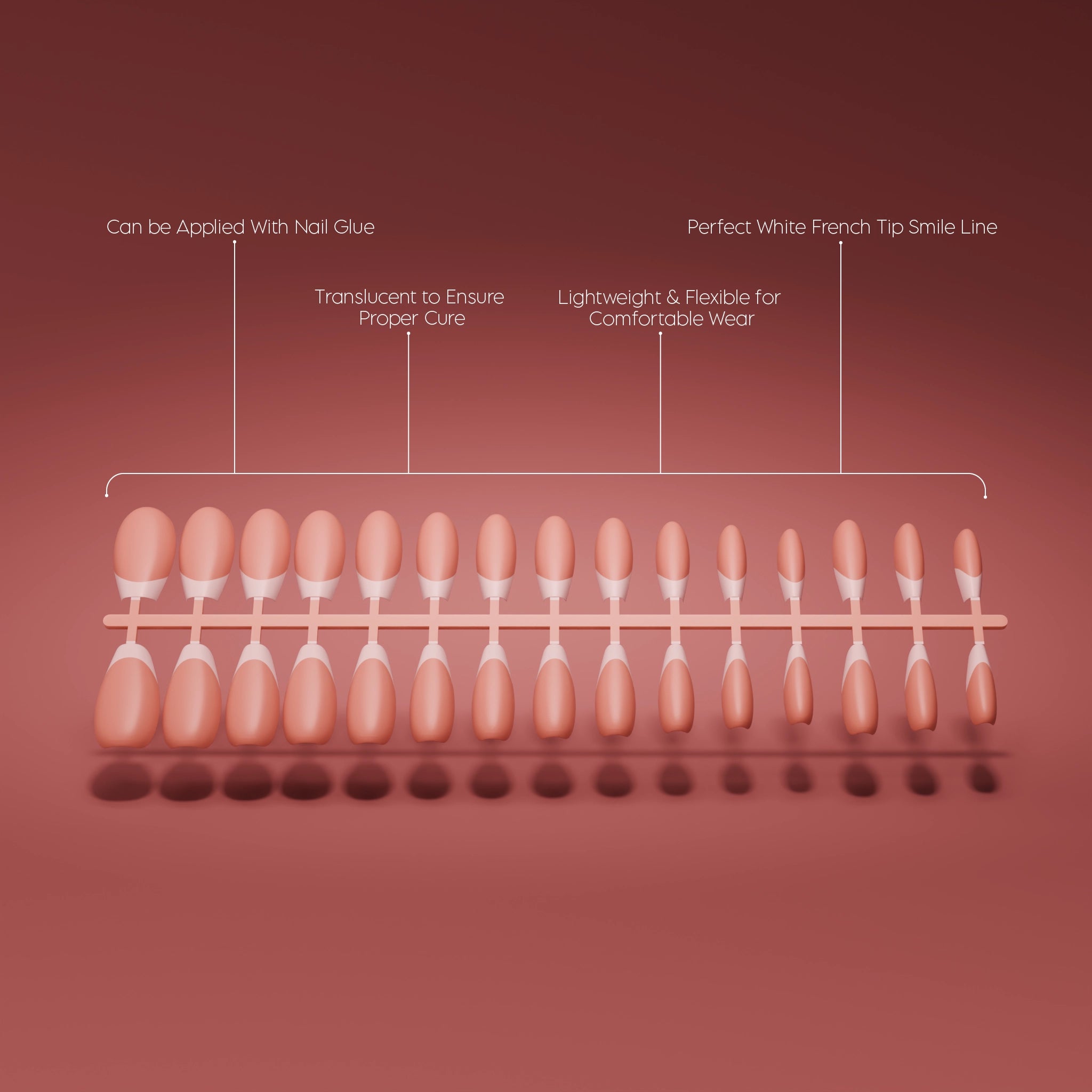 Full Cover French - Coffin Nude Tips (1)