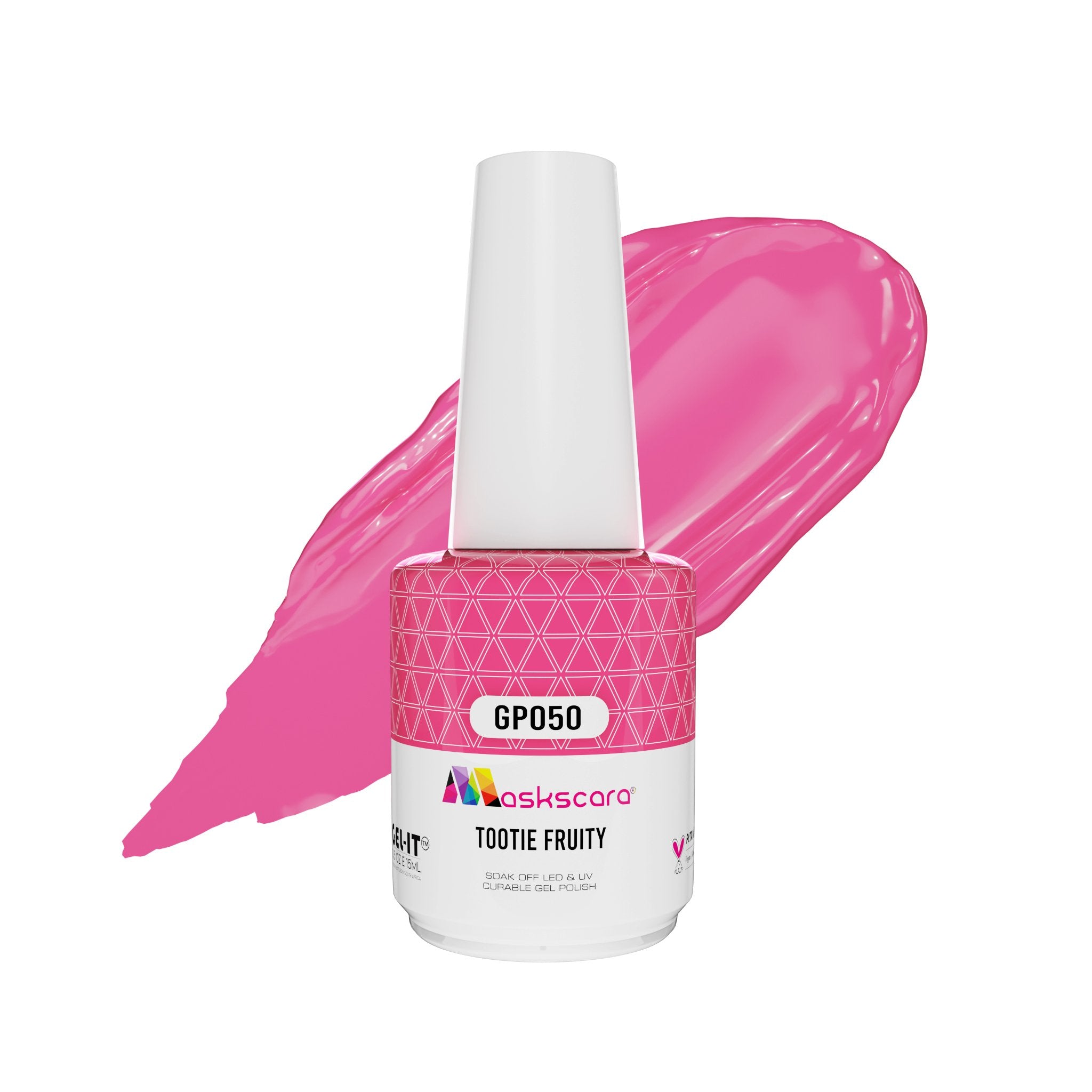 <img scr = “ GP050 Tootie Fruity.jpeg” alt = “Barbie Pink gel polish colour by the brand Maskscara”>