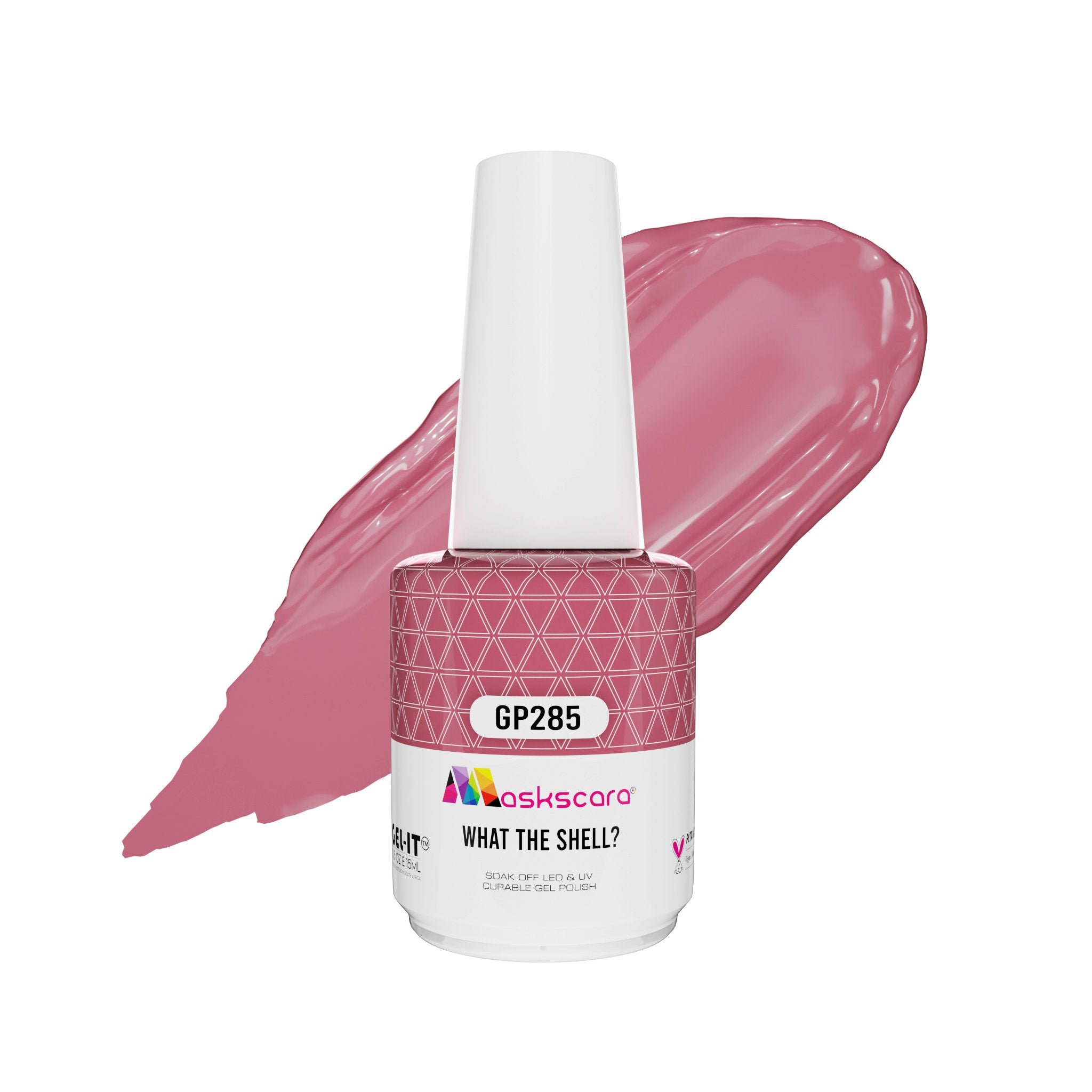 <img scr = “ GP285 What The Shell?.jpeg” alt = “Berry Nude gel polish colour by the brand Maskscara”>