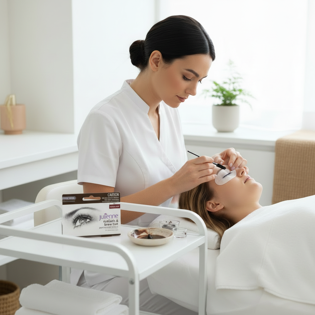 Julienne Sensitive Tint Dark Brown - prominent product focus