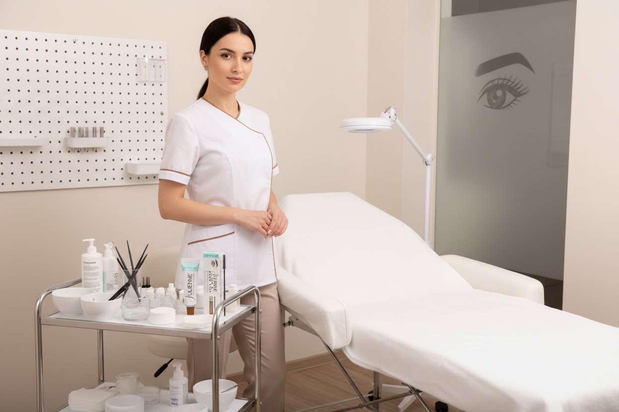 Julienne Sensitive Tint Light Brown Eyelash Therapist