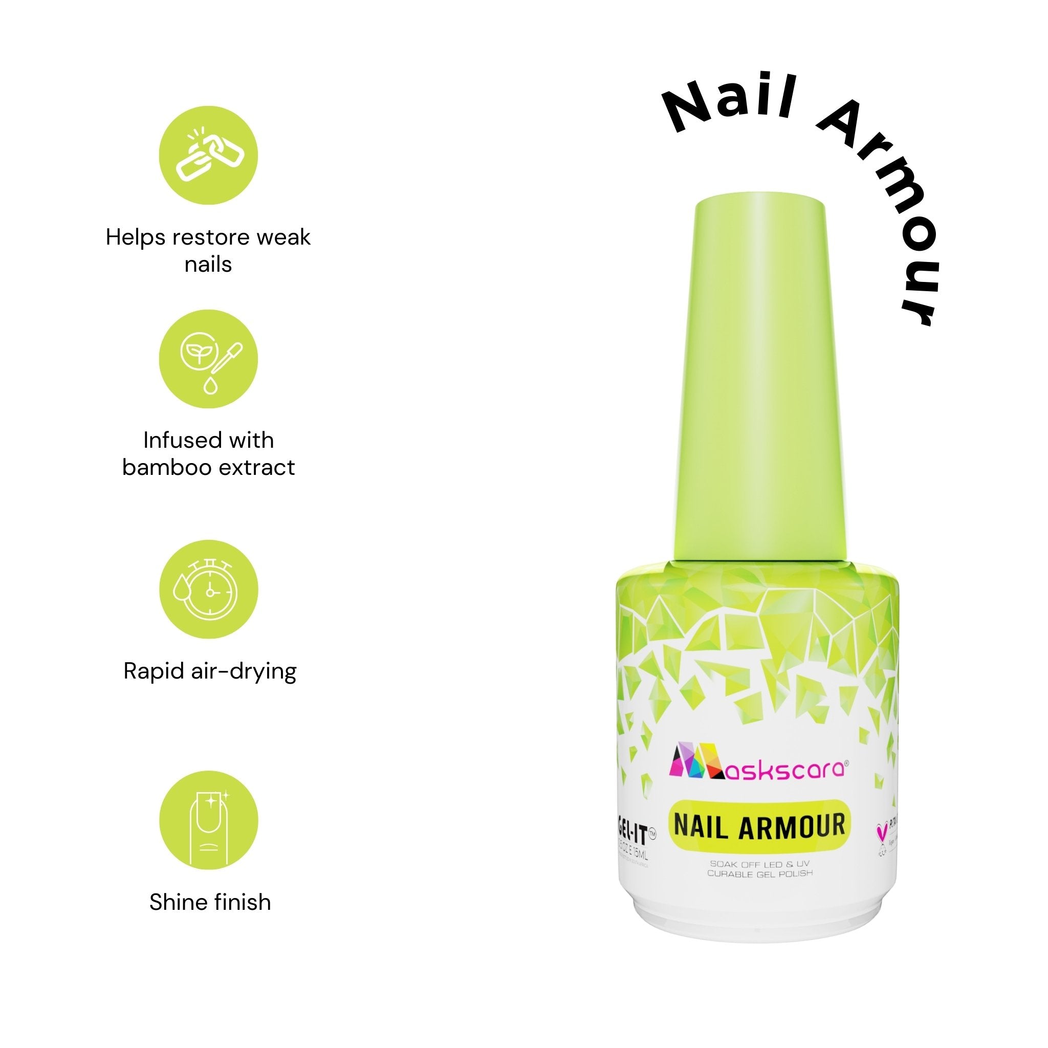 <img scr = “Maskscara Nail Armour.jpg” alt = “Natural nail strengthening treatment by the brand Maskscara ”>