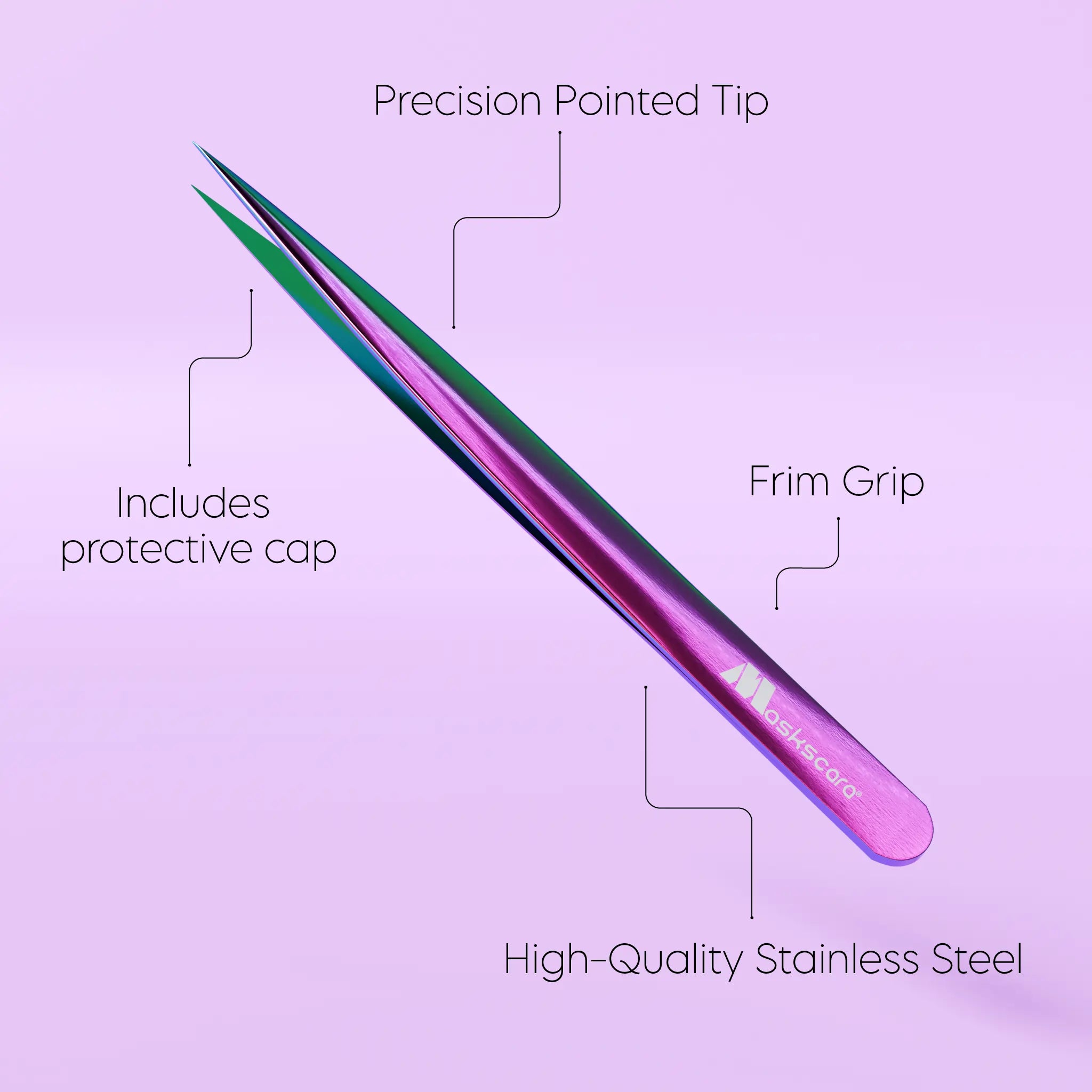 Nail Art Tweezers - Rainbow