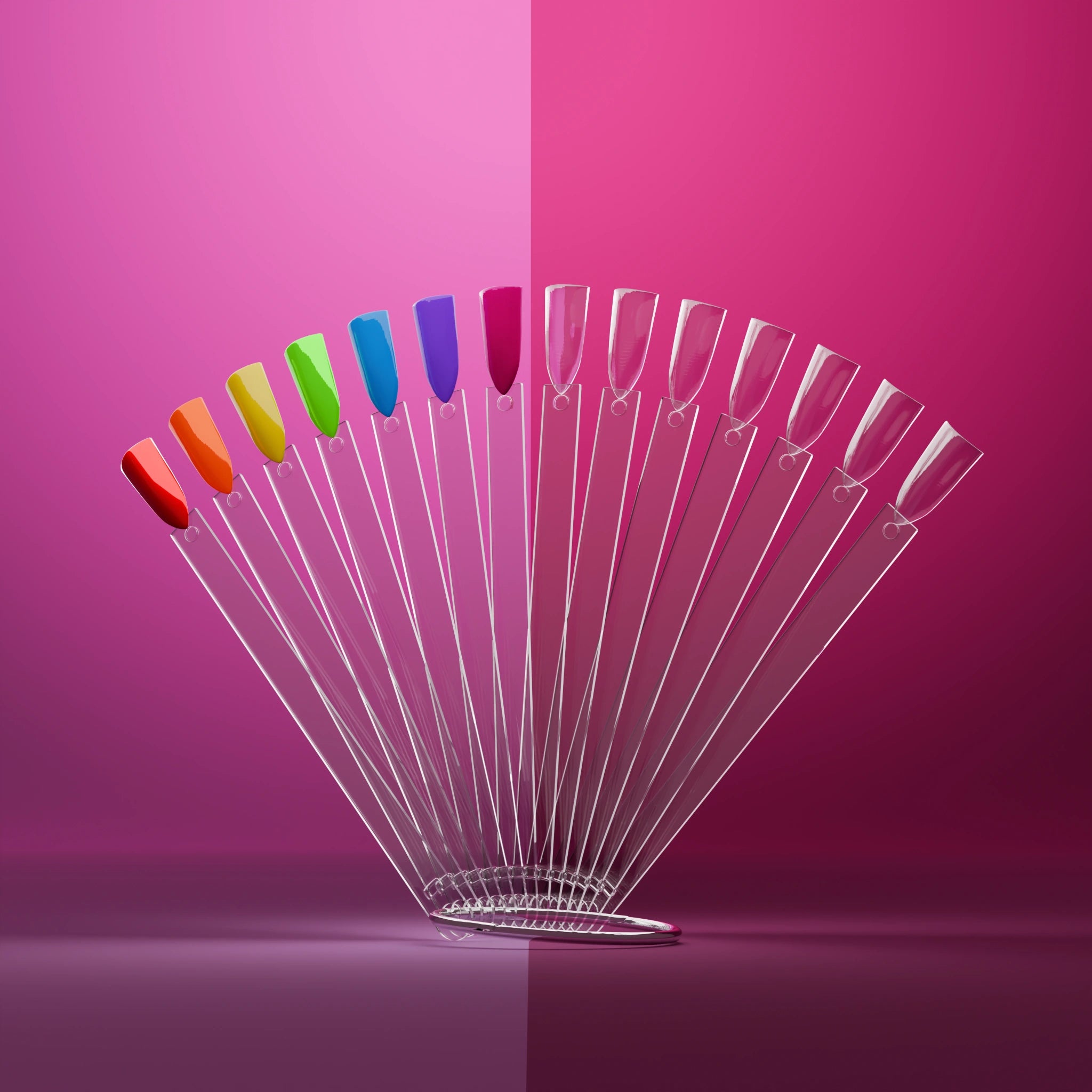 Colour Display Sticks - Clear (40 Pcs)