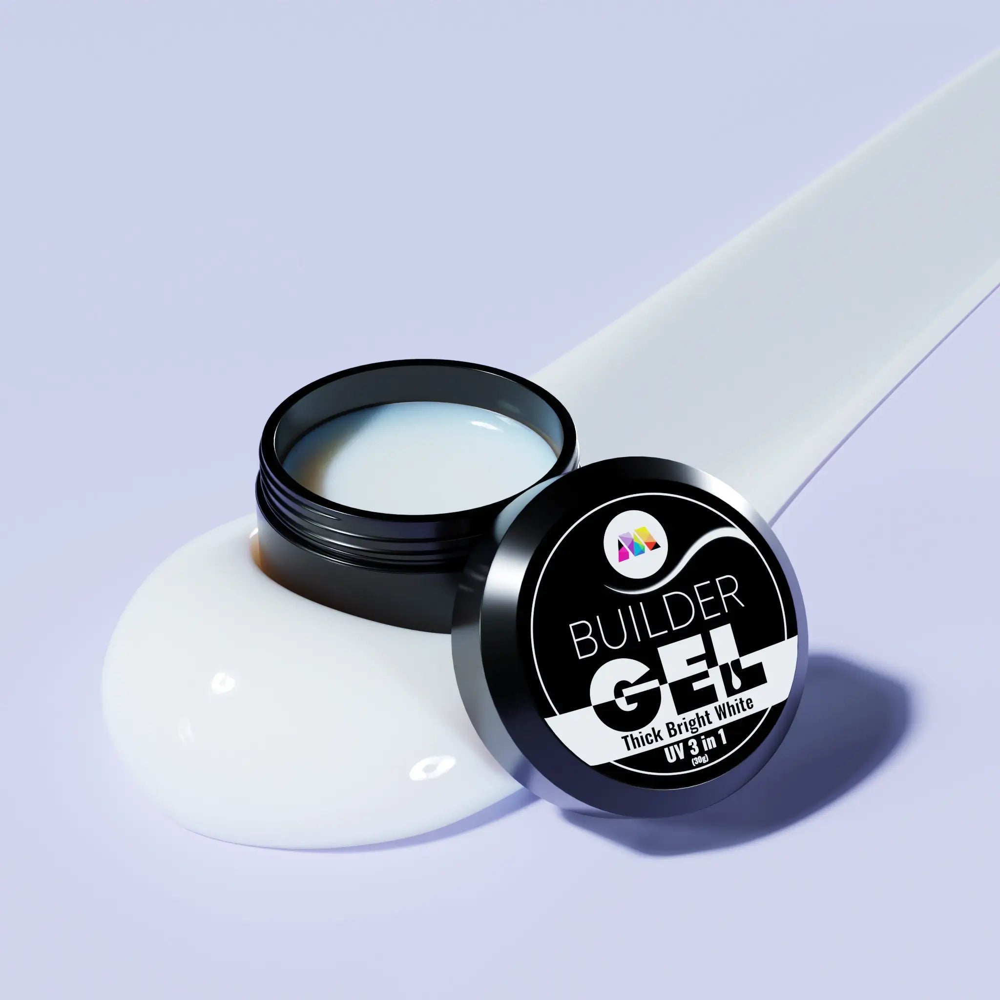Thick Bright White UV Builder Gel - 30g