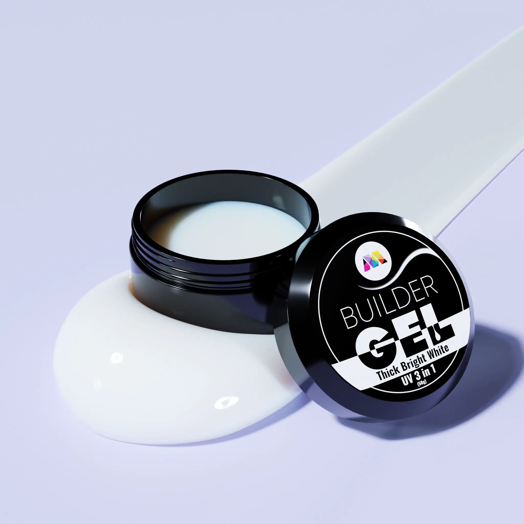 Thick Bright White UV Builder Gel - 50g