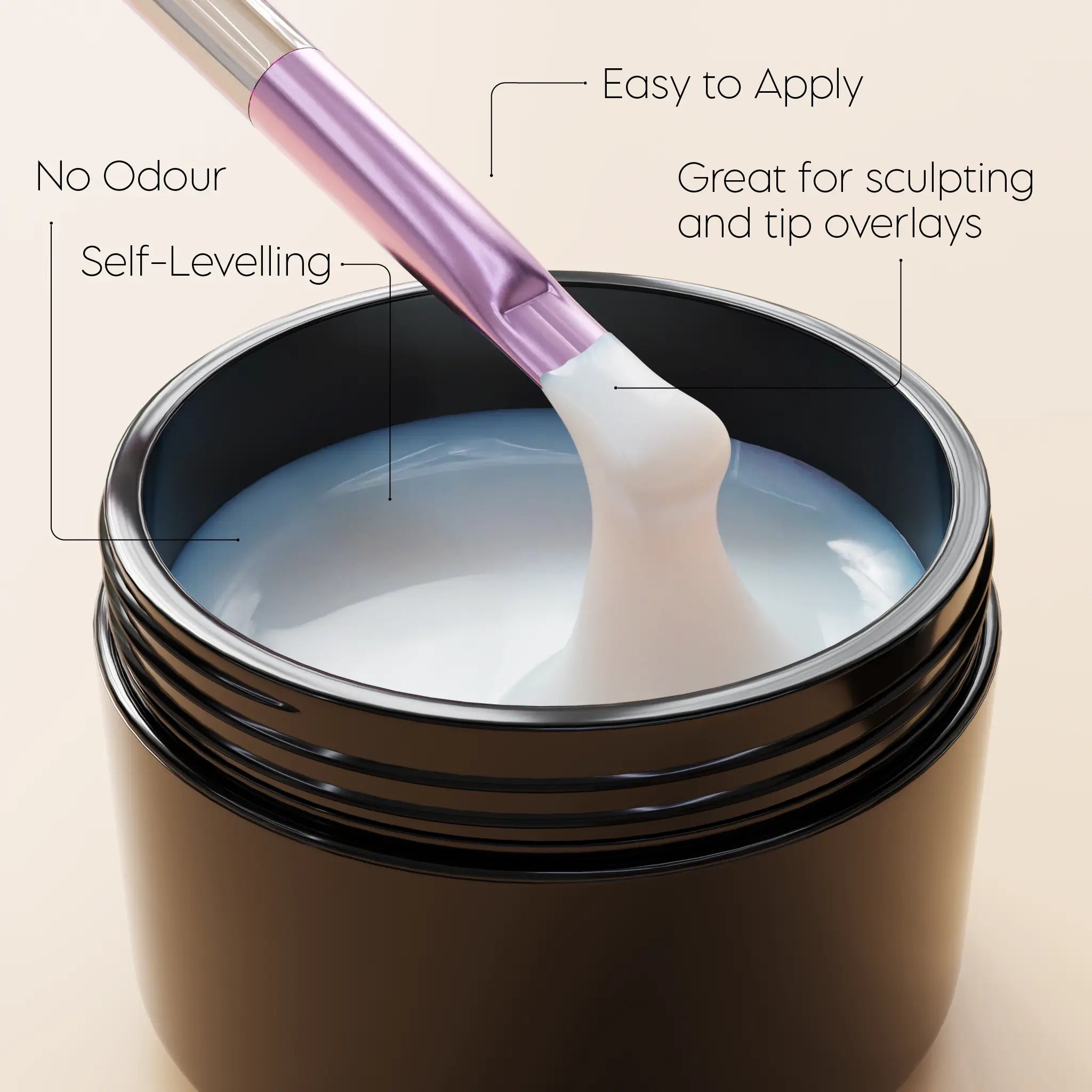 Thick Milky White UV Builder Gel - 30g