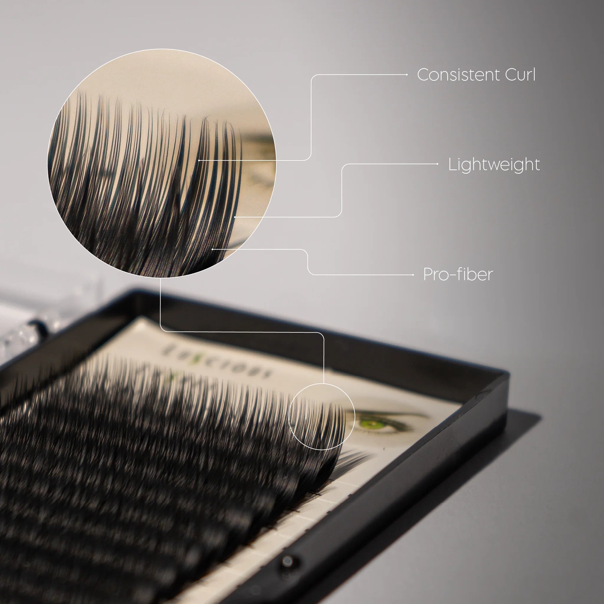 B-Curl Lashes 0.15mm Black 12mm