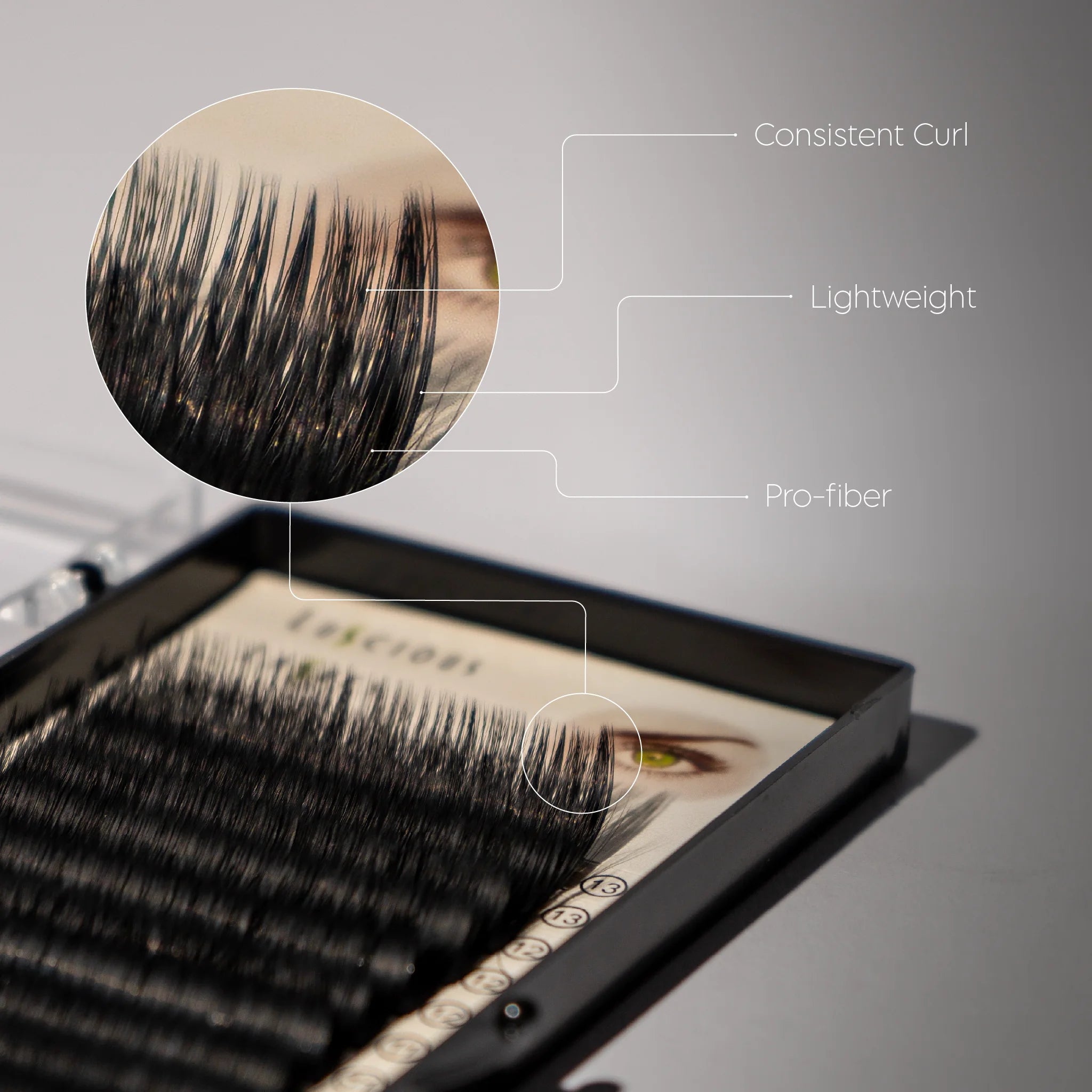 C-Curl Lashes 0.03mm Black 7-13mm