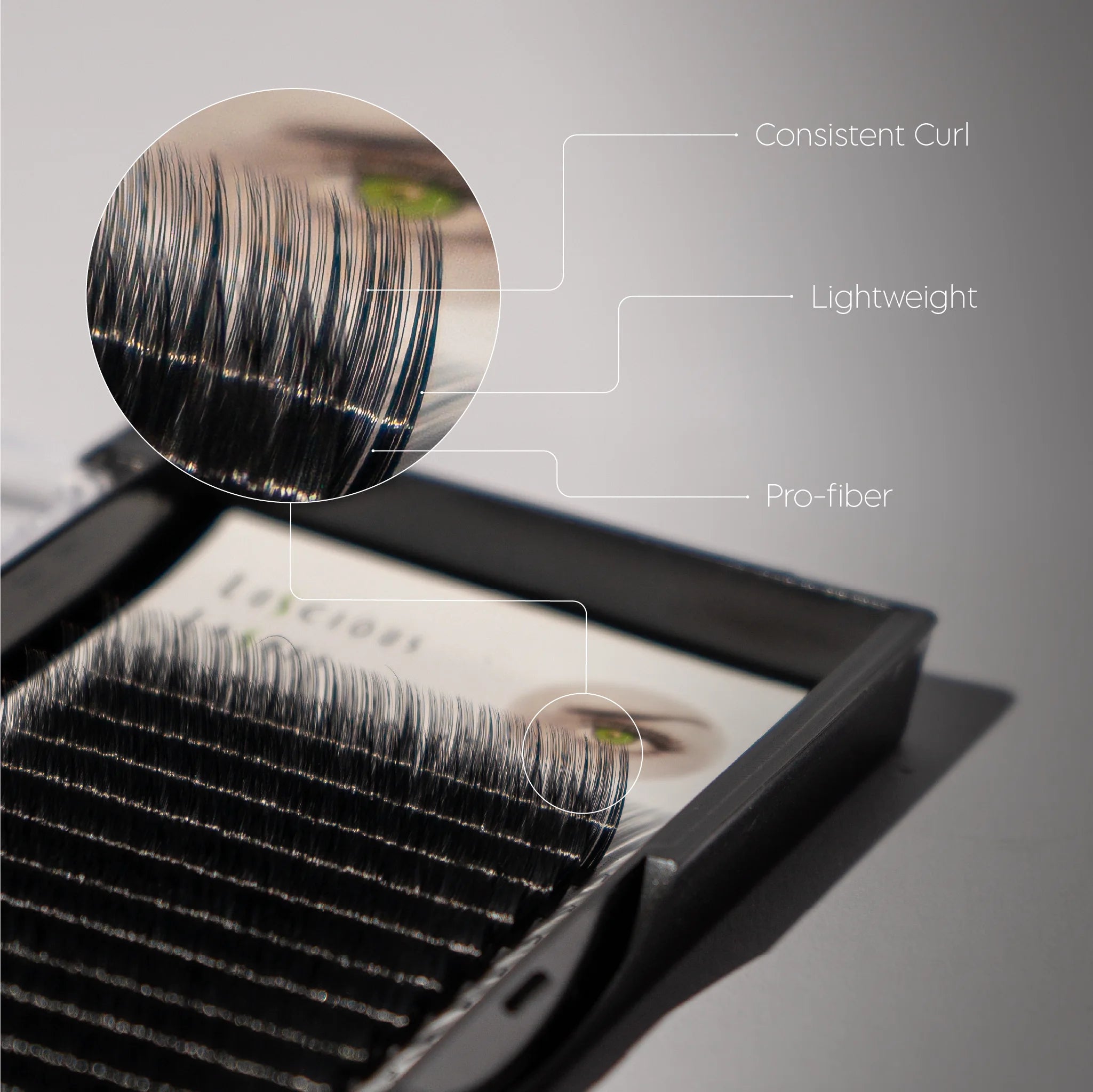 C-Curl Lashes 0.05mm Black 08mm