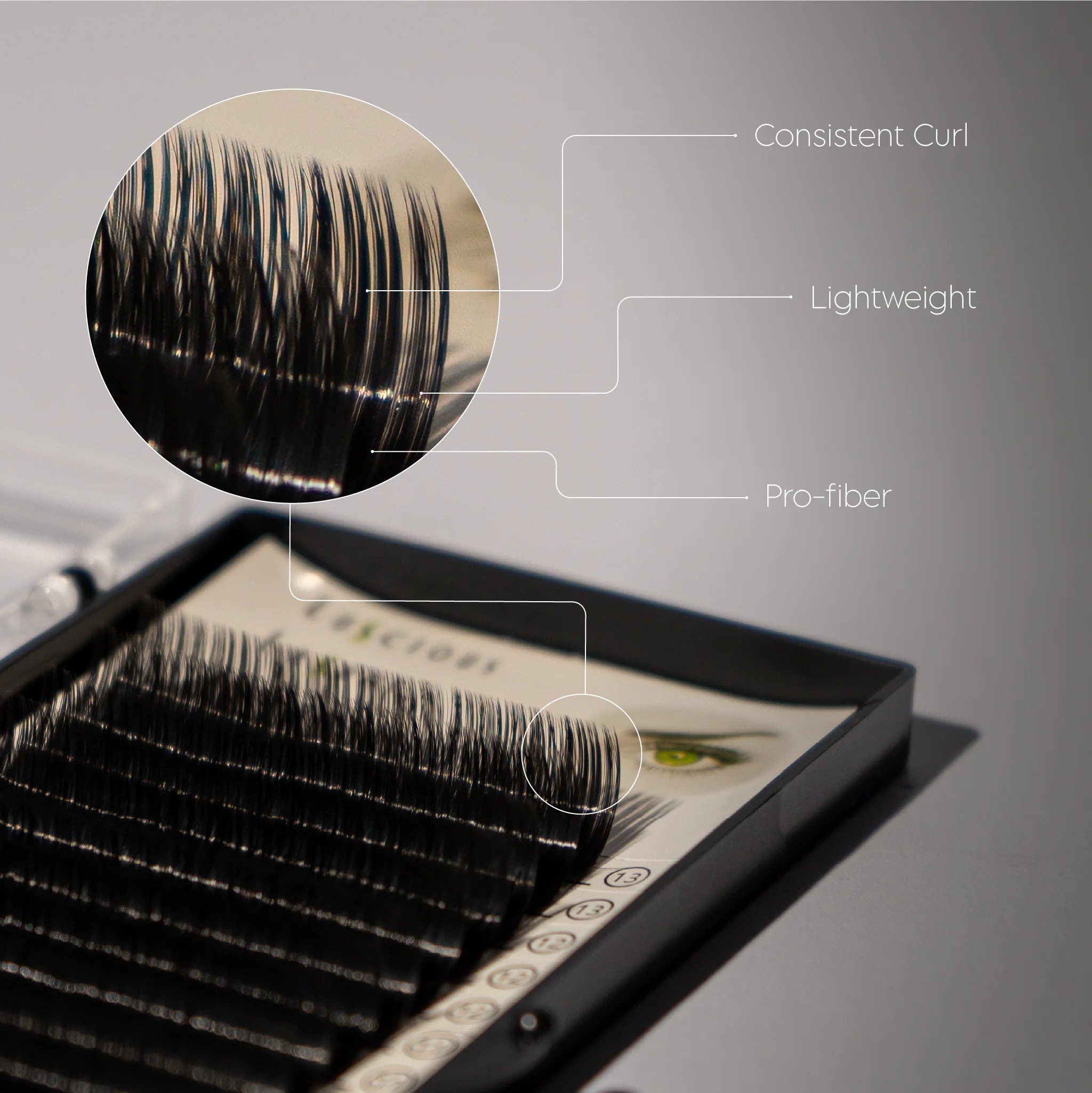 C-Curl Lashes 0.05mm Black 7-13mm