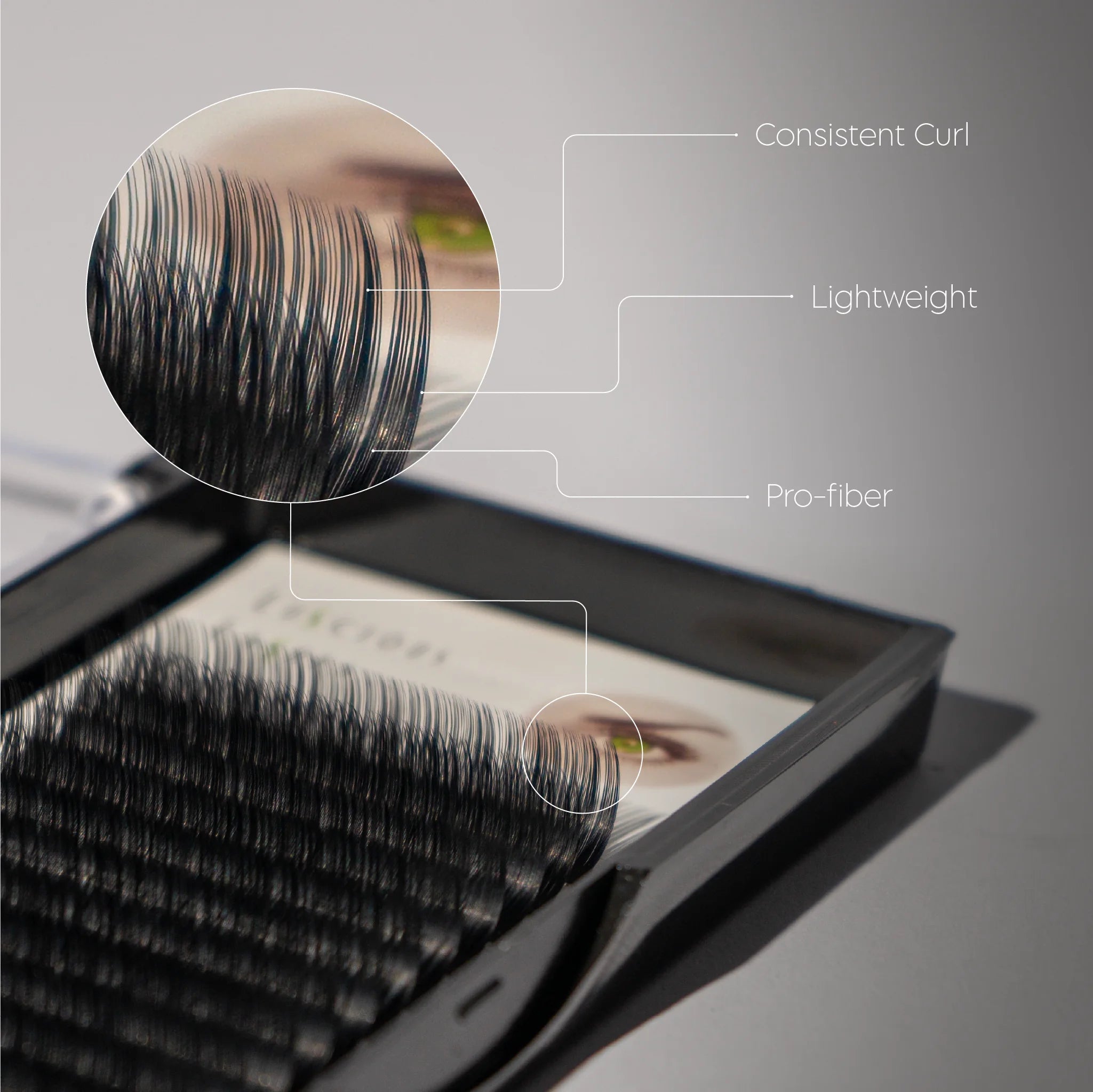 C-Curl Lashes 0.10mm Black 08mm
