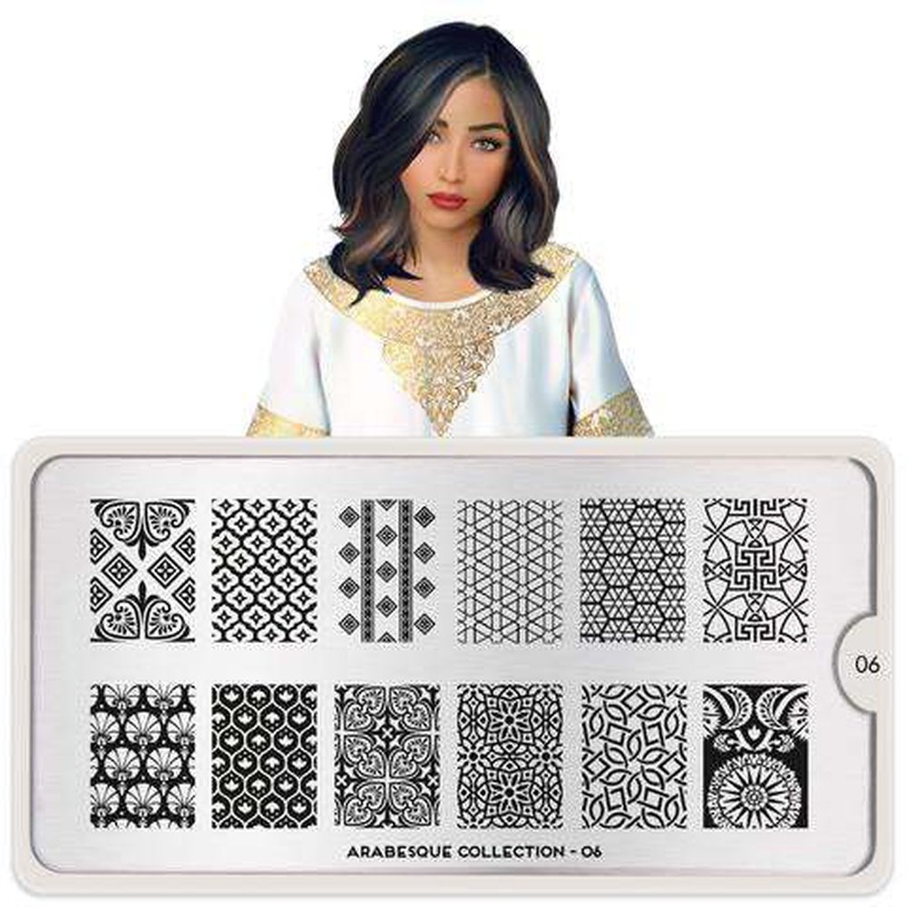 Moyou London Stamping Plate - Arabesque 06 - Maskscara