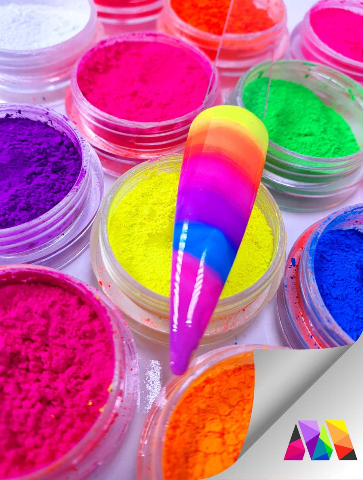 12 Color Fluorescent Nail Art Neon Pigment - Maskscara