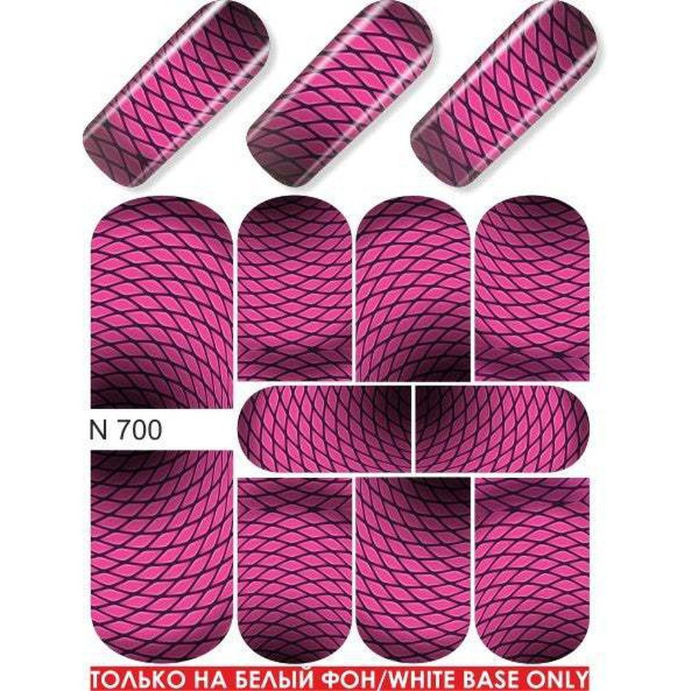 Pink Ombre Fishnet Water Transfer - 700 - Maskscara