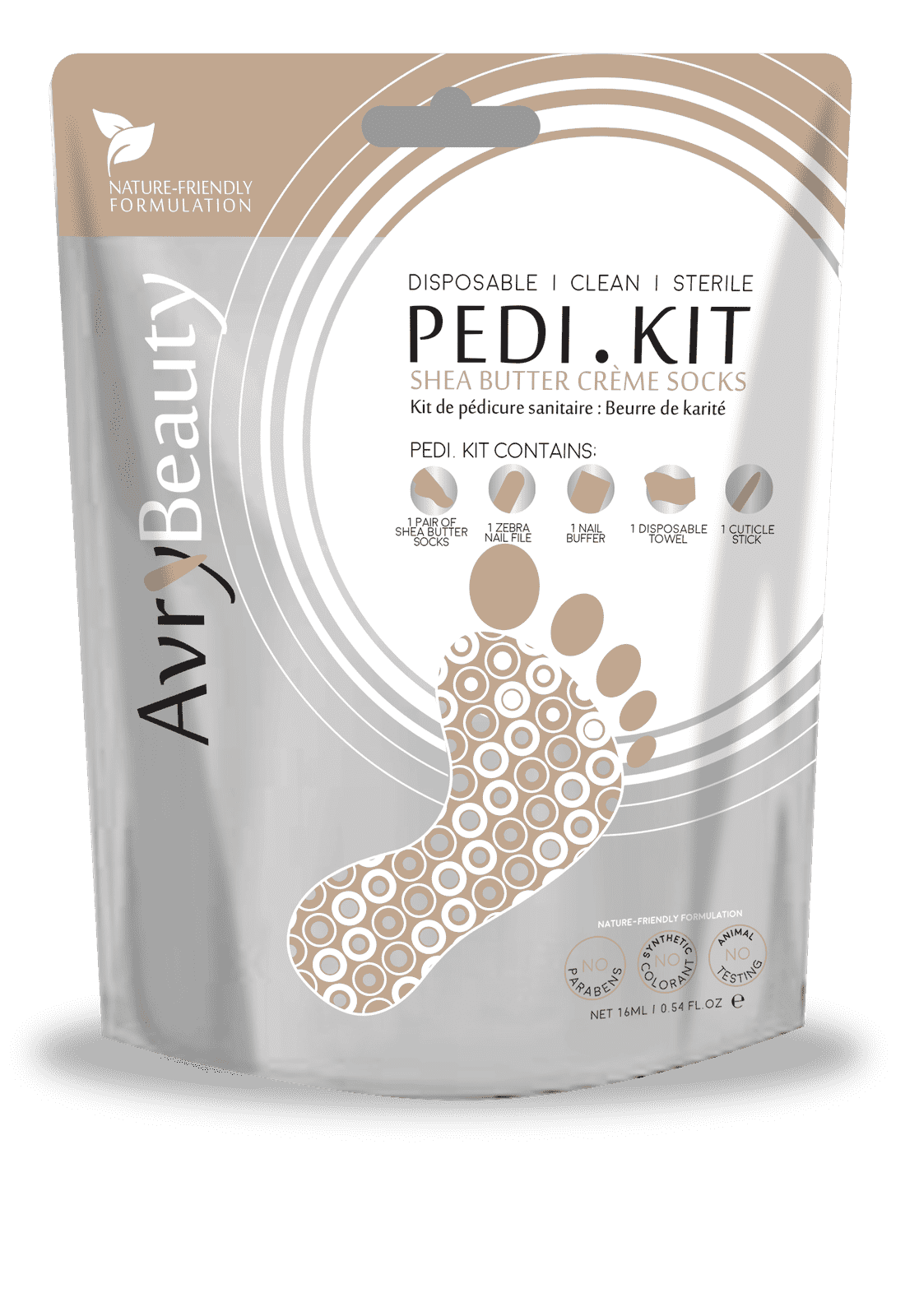 All-In-One Disposable PEDI Kit with Shea Butter Socks - Maskscara