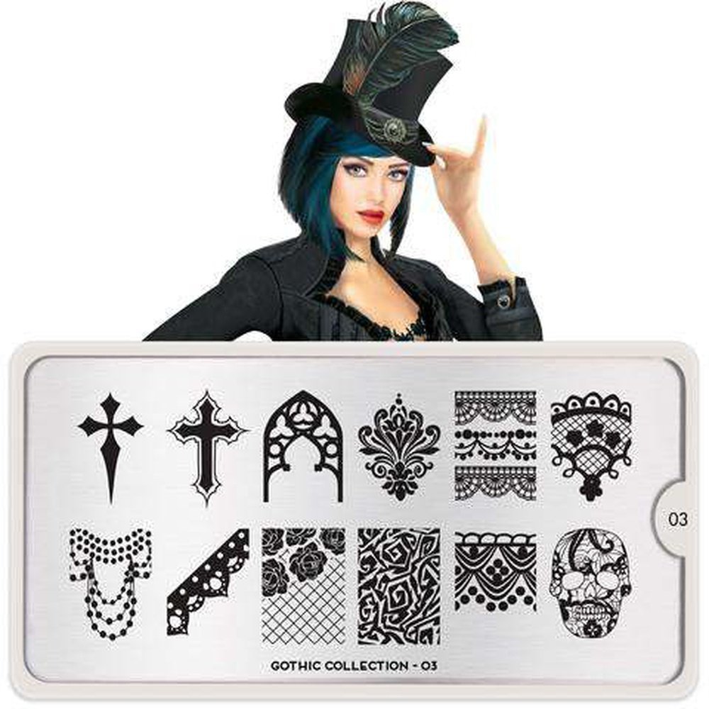 Moyou London Stamping Plate - Gothic 03 - Maskscara
