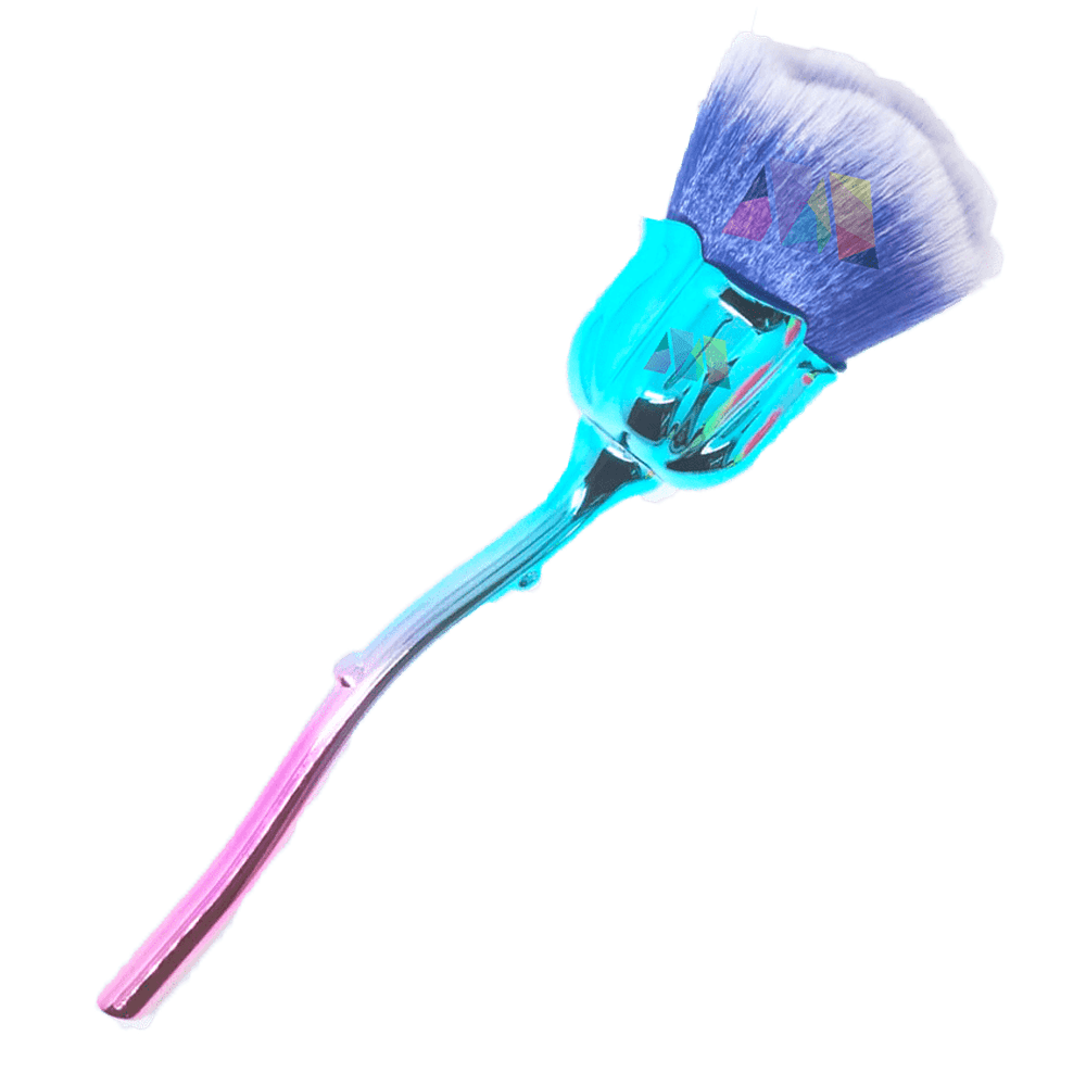 Boujee Rose Dusting Brush - Blue - Maskscara