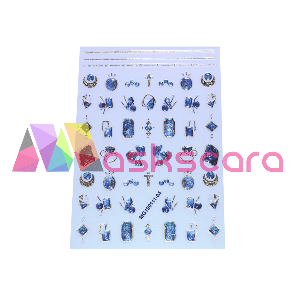 Nail Art Sticker - Crystal & Symbols (MG190111-04) - Maskscara