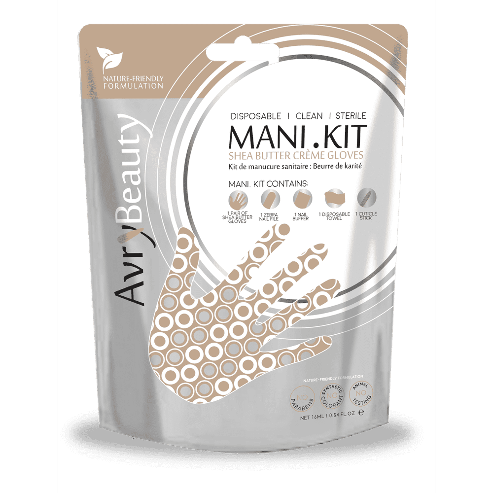 All-In-One Disposable MANI Kit with Shea Butter Gloves - Maskscara
