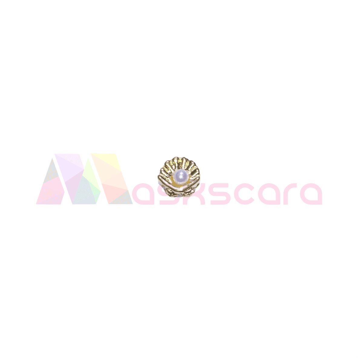 Gold Shell with Pearl Gems (5 Pcs) - Maskscara
