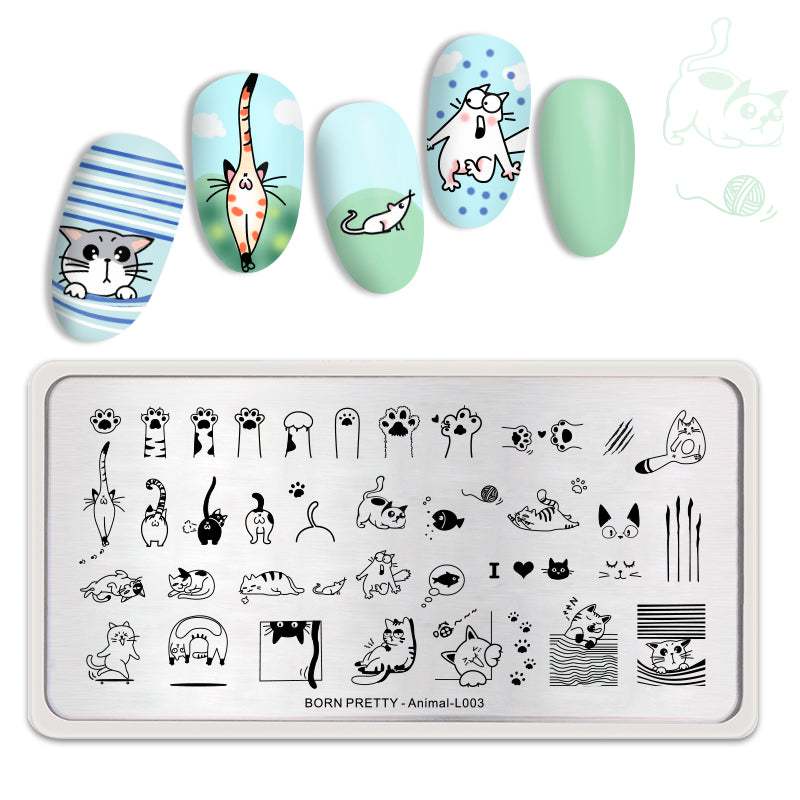 BP Stamping Plate - Animal (L003) - Maskscara