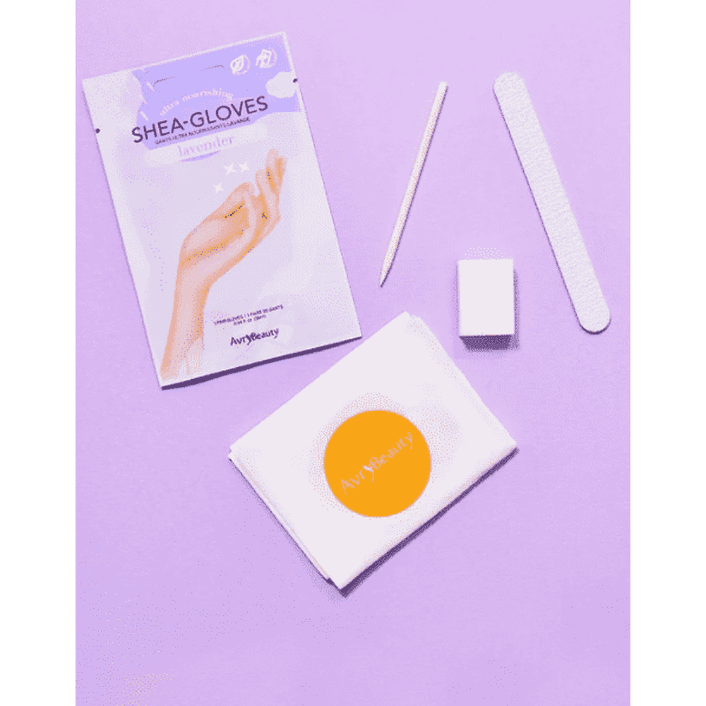 All-In-One Disposable MANI Kit with Lavender Gloves - Maskscara