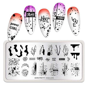 BP Stamping Plate - Artist (L018) - Maskscara