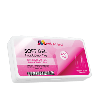 Soft Gel Tips - Full Cover (Stiletto Long) - Maskscara
