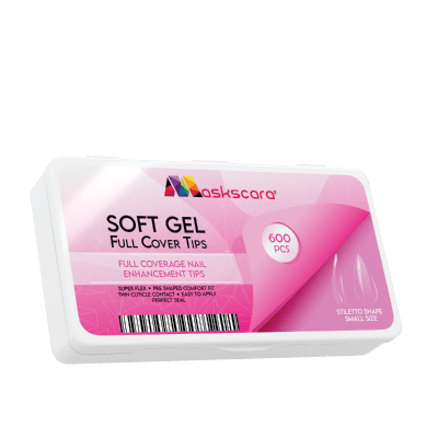 Soft Gel Tips - Full Cover (Stiletto Small) - Maskscara