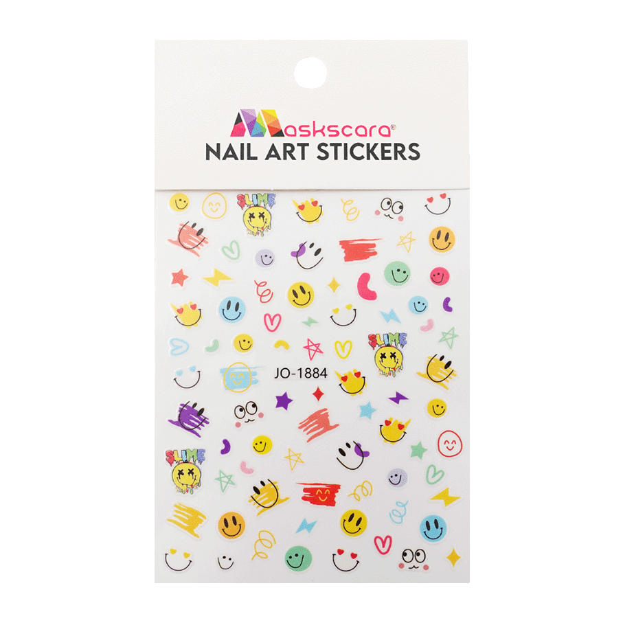 Nail Art Sticker - Happy Emoji - Maskscara