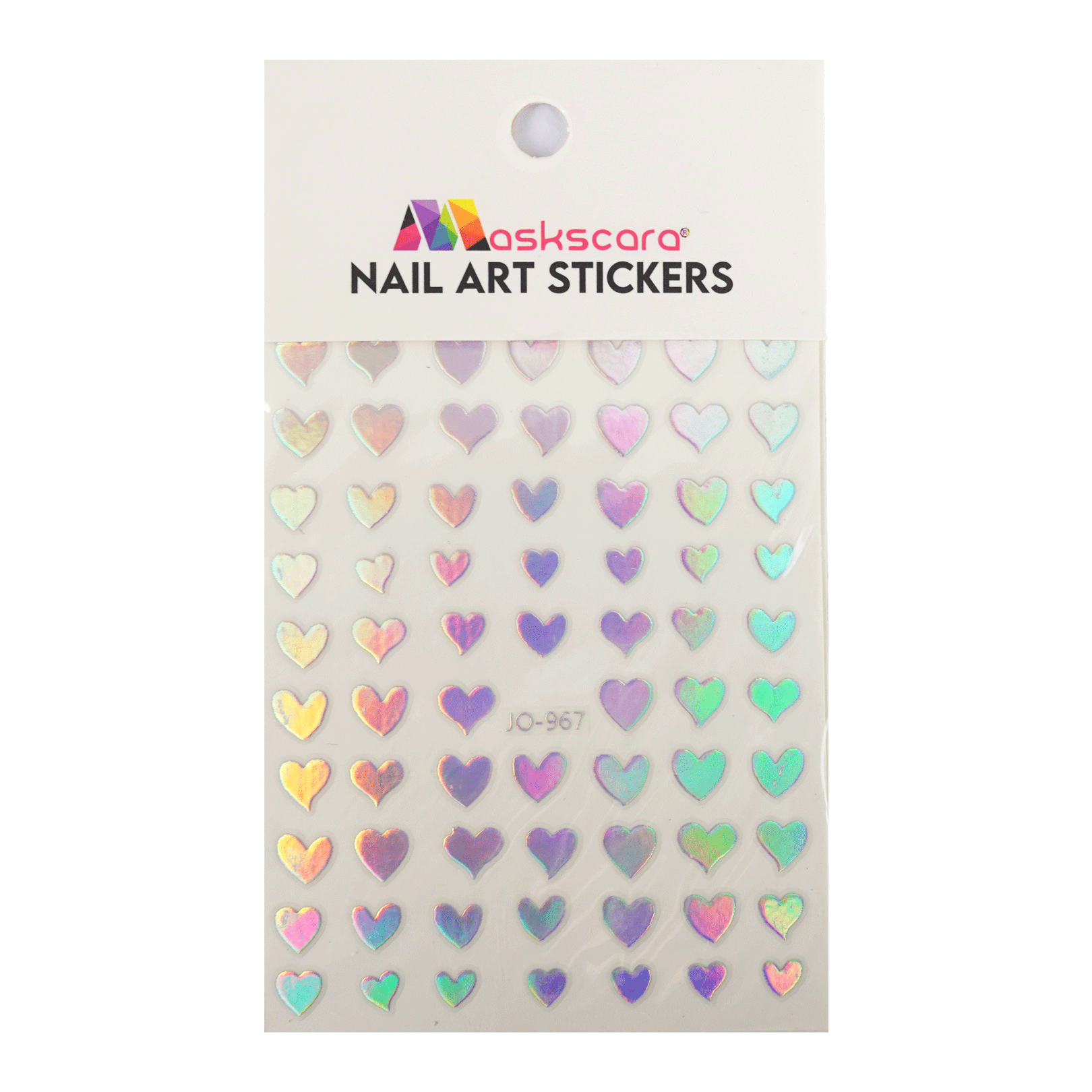 Nail Art Sticker Aurora Hearts - Maskscara
