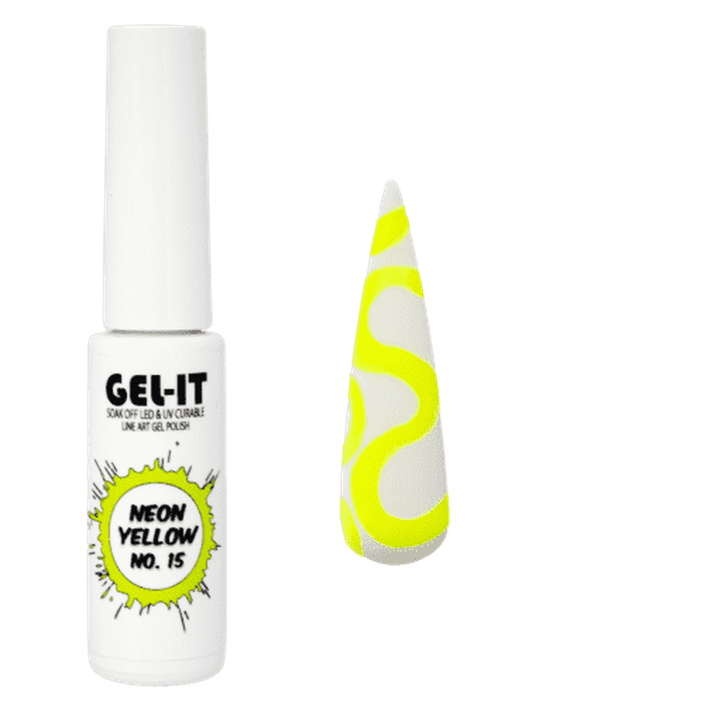 Line Art Gel 7ml - Neon Yellow - Maskscara