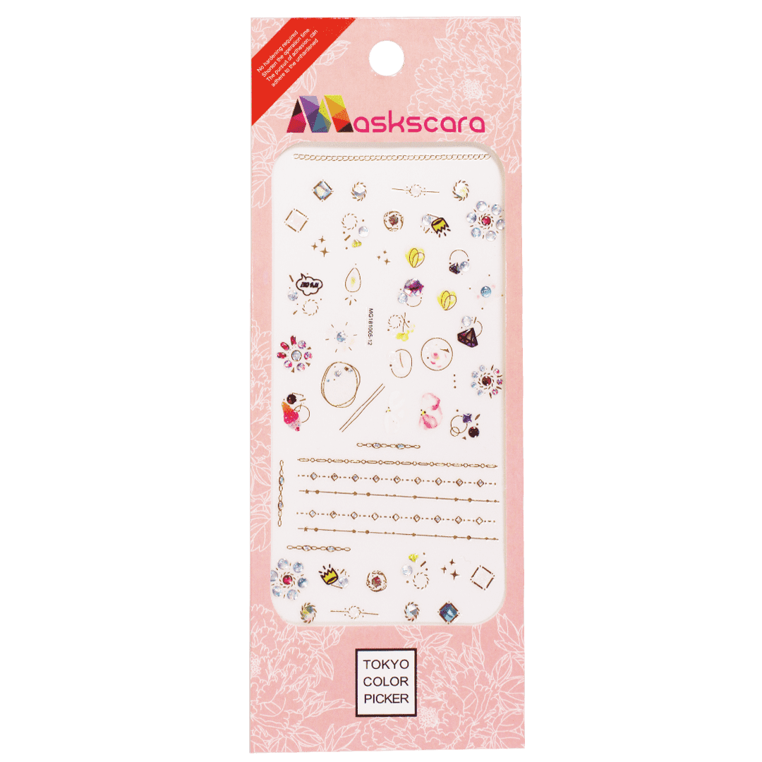Nail Art Sticker - Mixed Patterns (MG181005-12) - Maskscara
