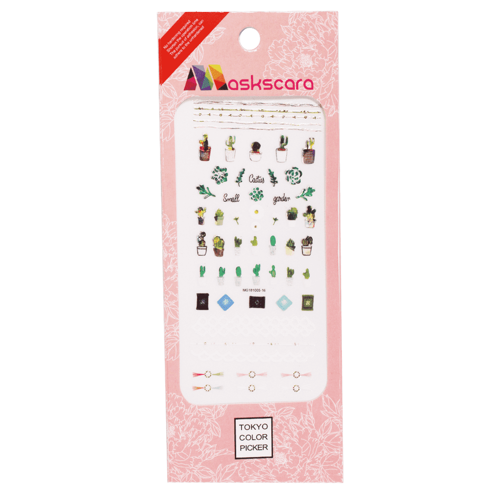 Nail Art Sticker - Succulents (MG181005-16) - Maskscara