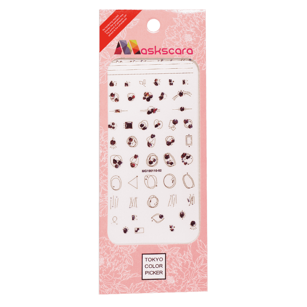 Nail Art Sticker - Geometric (MG190110-02) - Maskscara