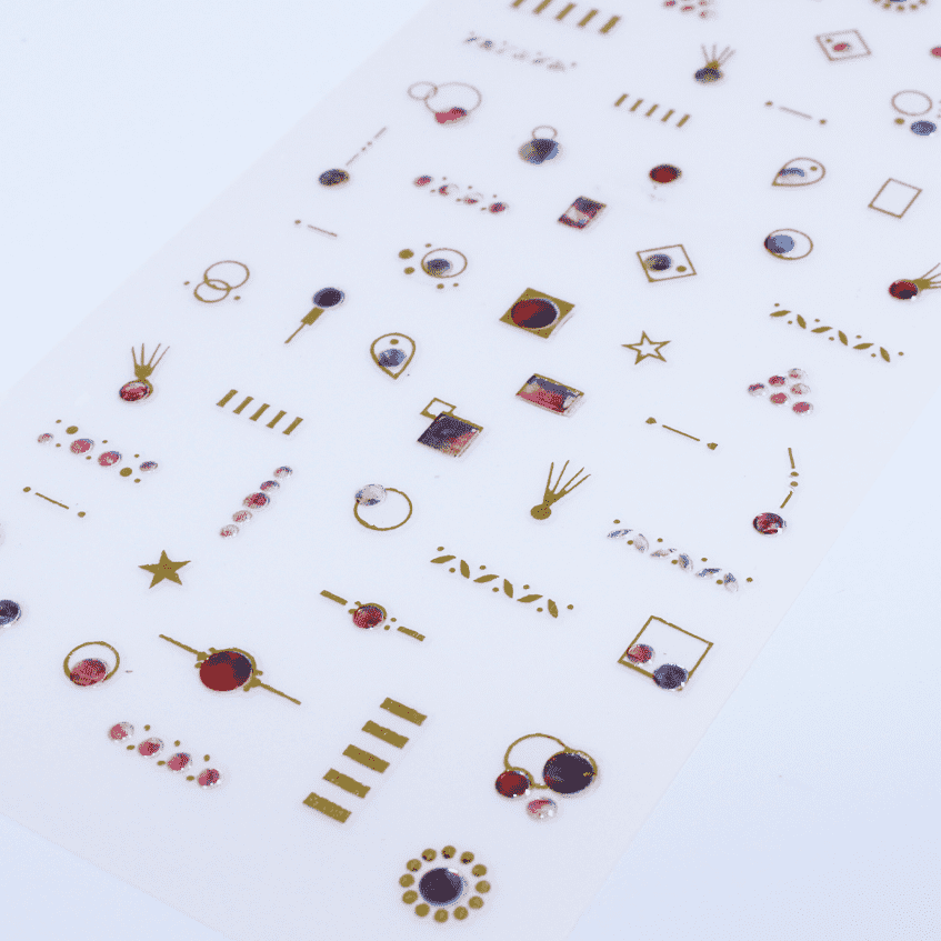 Nail Art Sticker - Minimalist Jewels (MG190110-09) - Maskscara