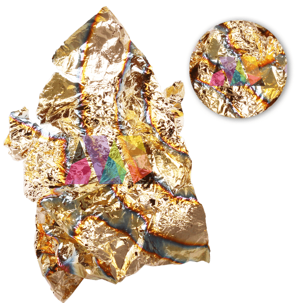 Nail Art Pot - Leaf - Gold (1 Pcs) - Maskscara