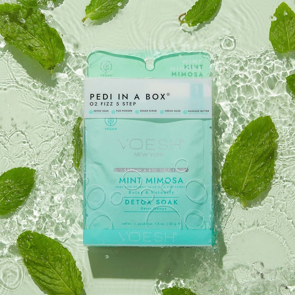 Pedi in a Box O2 Fizz 5 Step - Mint Mimosa - Maskscara