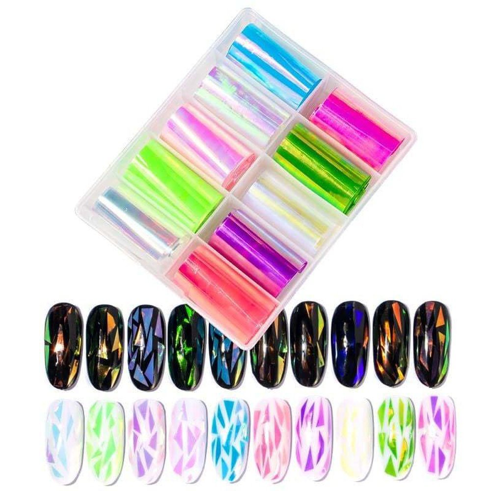 GENEMA Angel Paper Colorful Nail Transfer Foils for Women Girls Fingernails  Toenails - Walmart.com