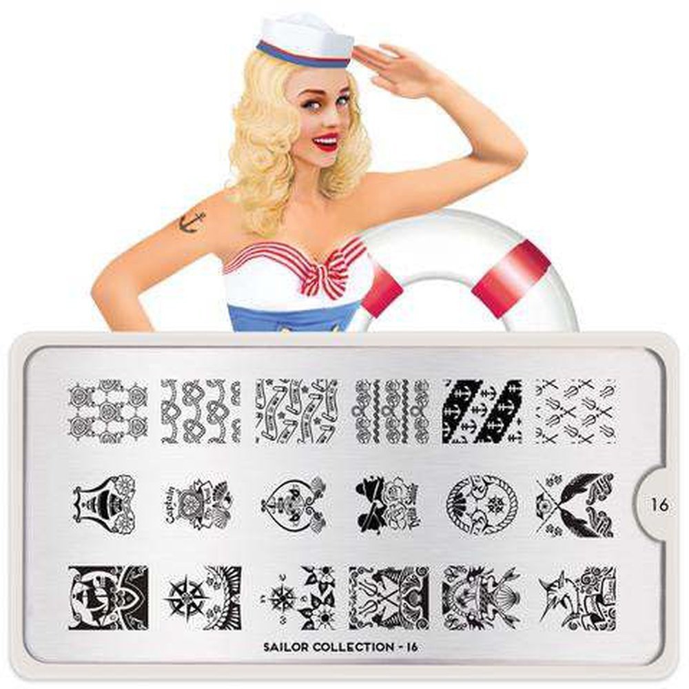 Moyou London Stamping Plate - Sailor 16 - Maskscara