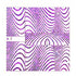 Wavy Lines Fuscia Holographic Water Transfer - 07HF - Maskscara