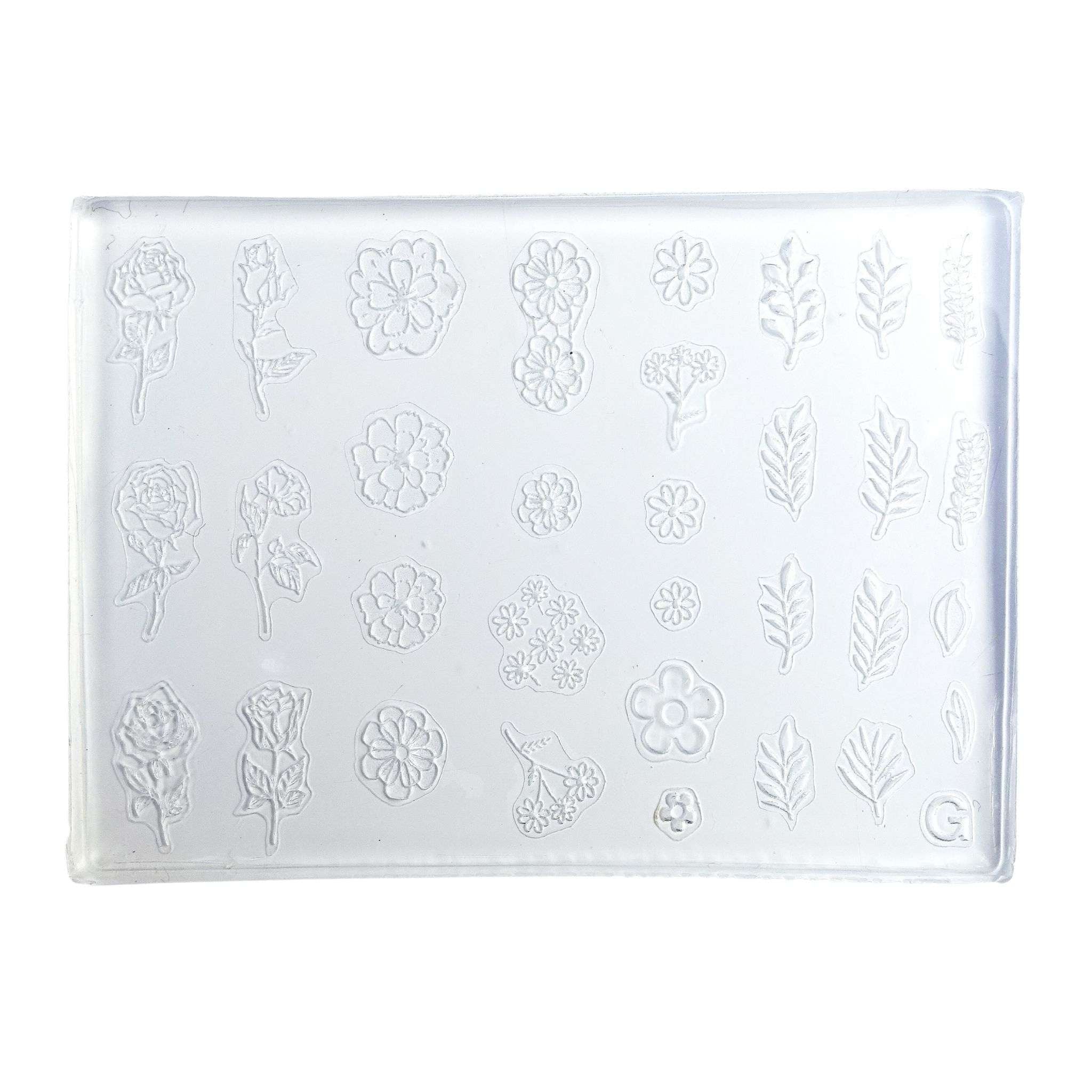 3D Thin Silicone Mold #G - Flowers