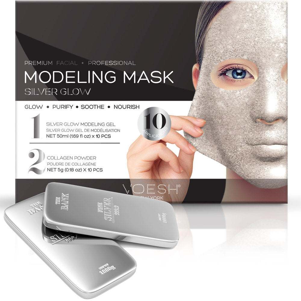 Facial Modeling Mask - Silver Glow (1pcs) - Maskscara