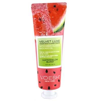 Velvet Luxe Vegan Body & Hand crème 1.5oz (45mL TUBE) - Watermelon Burst - Maskscara
